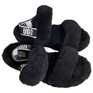 UGG Oh Yeah double strap flat sandals in black Size 9
